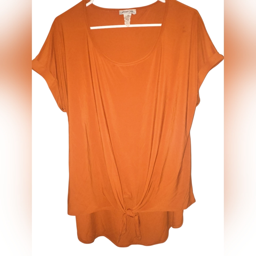 3/$8 Fun Orange Short-Sleeve Top